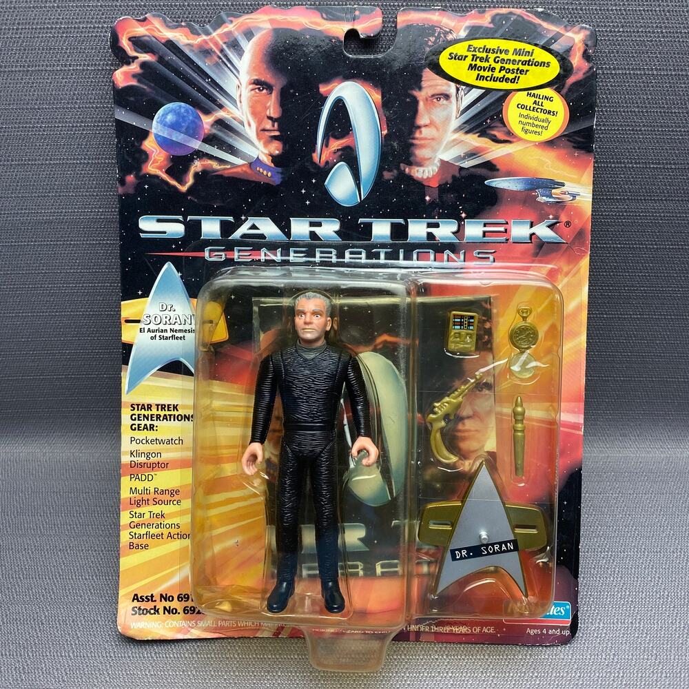 Playmates 1994 Action Figure Star Trek The Next Generation Dr. Soran